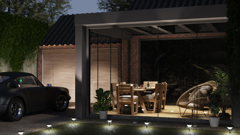 maximaliseer je buitengevoel met Glazen schuifwanden.