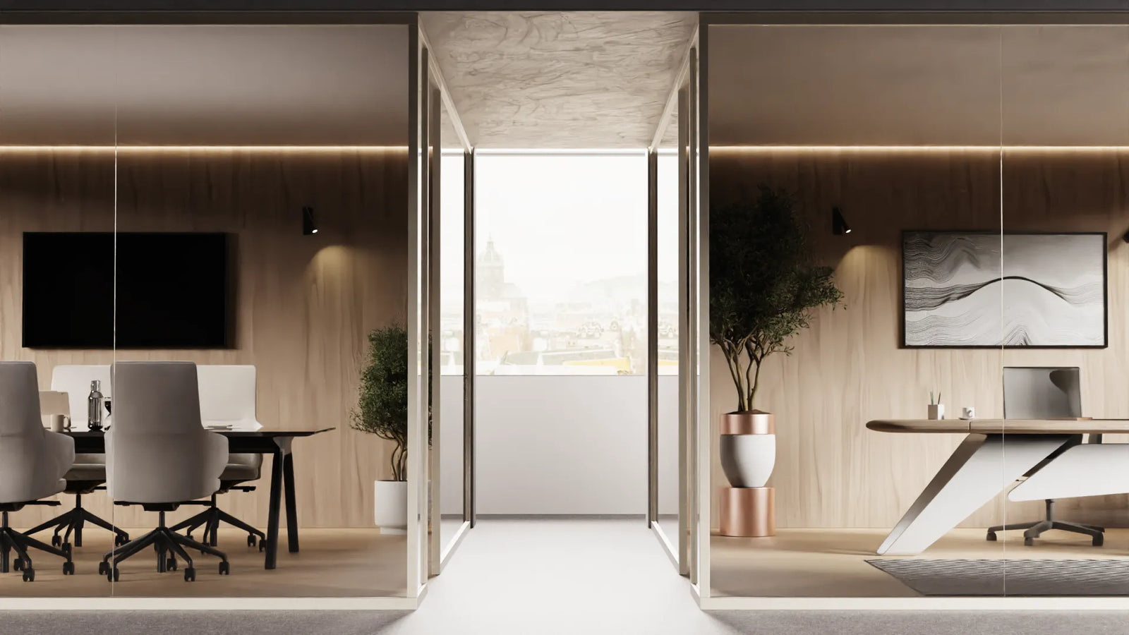 Isolatieglas in commerciële gebouwen