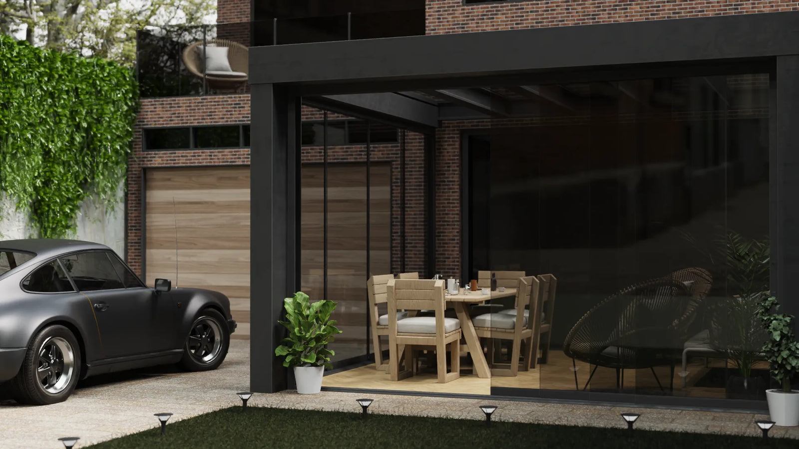 Trends in Buitendesign voor 2023: Glazen Schuifwanden
