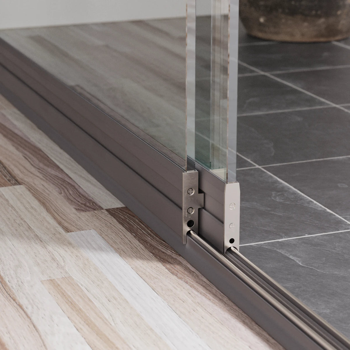 Glasschiebewand 2-läufig