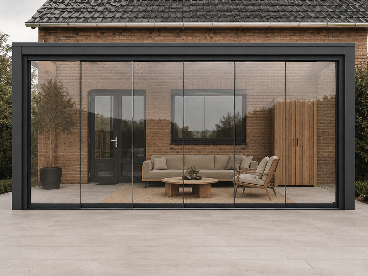 Glasschiebewand 6-spurig