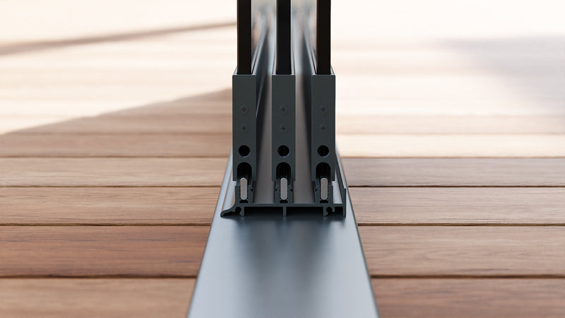 Glazen Schuifwand 3-Rails