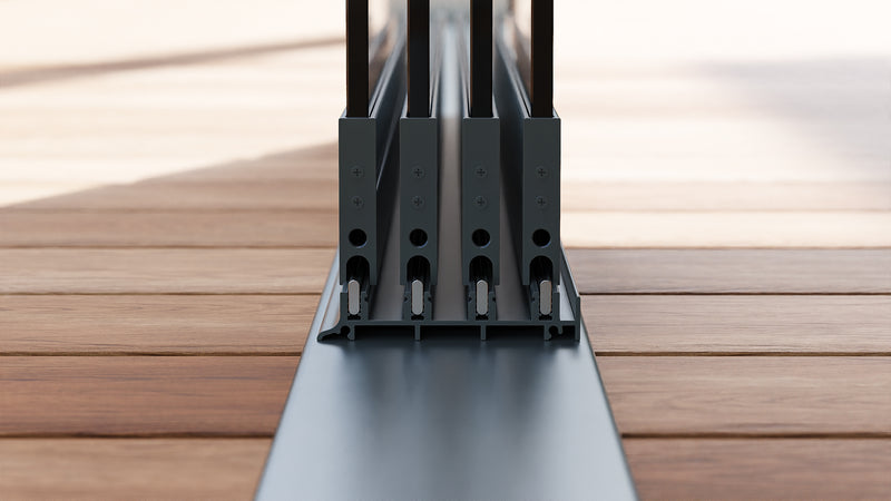 Glazen Schuifwand 4-Rails