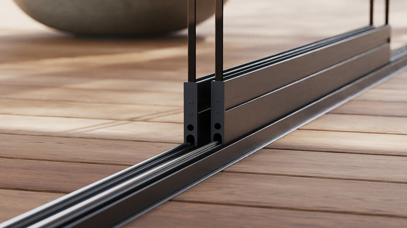 Glazen Schuifwand 2-Rails