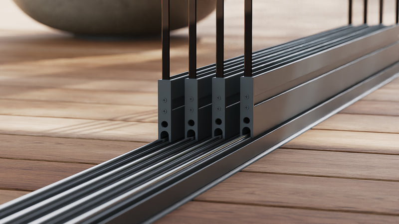 Glazen Schuifwand 4-Rails