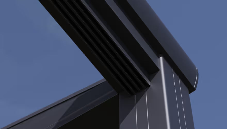Top rail close up